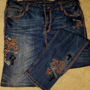 Unbelievable Copper Cow girl Tuff Jeans